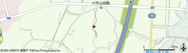 千葉県君津市六手周辺の地図