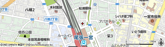 栄自転車駐車場　管理室周辺の地図