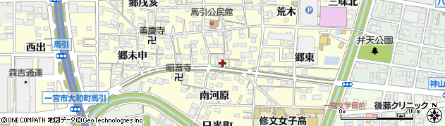 愛知県一宮市大和町馬引郷辰已周辺の地図