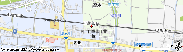 京都府綾部市延町船田周辺の地図
