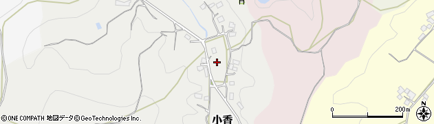 千葉県君津市小香周辺の地図