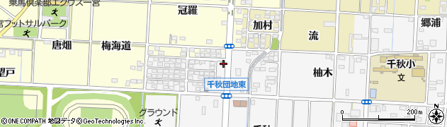 愛知県一宮市千秋町佐野強戸周辺の地図