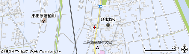 神奈川県小田原市栢山2108周辺の地図