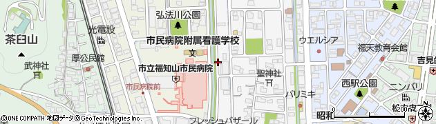 弘法川周辺の地図
