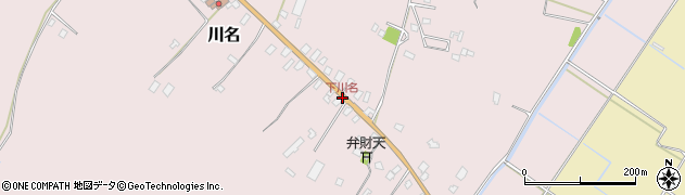 下川名周辺の地図