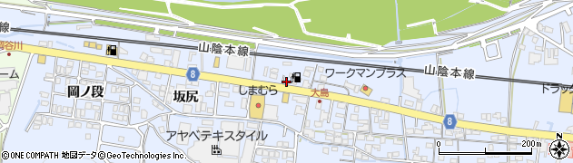 京都府綾部市大島町二反目周辺の地図