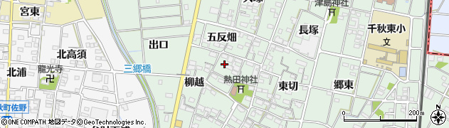愛知県一宮市千秋町加納馬場西切2192周辺の地図