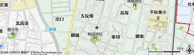 愛知県一宮市千秋町加納馬場西切2182周辺の地図