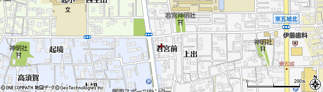 愛知県一宮市東五城若宮前7周辺の地図