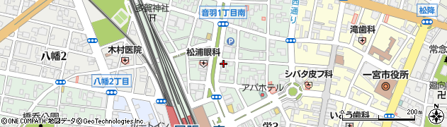 東警株式会社　一宮営業所周辺の地図