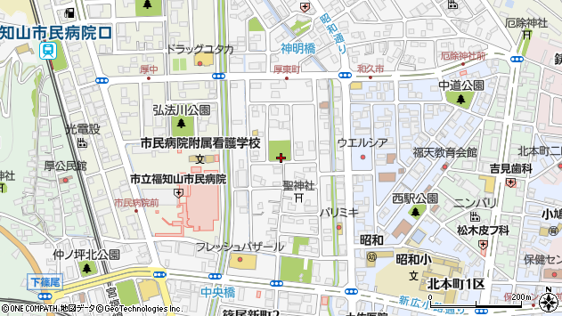 〒620-0059 京都府福知山市厚東町の地図