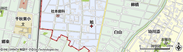 愛知県江南市小折東町（旭）周辺の地図