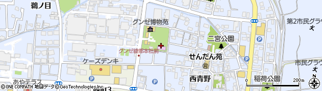 京都府綾部市青野町（亀無）周辺の地図