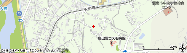 島根県雲南市木次町里方周辺の地図