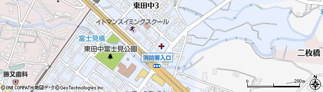 クリーニングのサトウ東田中店周辺の地図