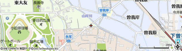 神奈川県小田原市東大友1周辺の地図