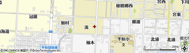 愛知県一宮市千秋町穂積塚本流周辺の地図