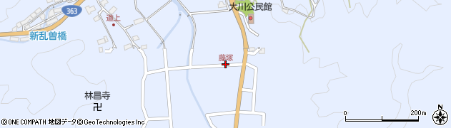 藤塚周辺の地図