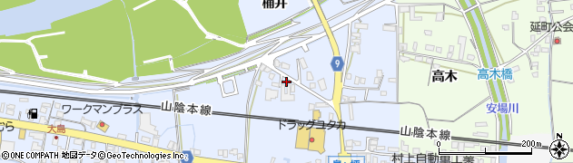 京都府綾部市大島町北和田周辺の地図