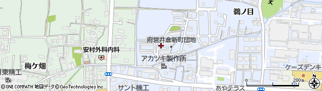 京都府綾部市井倉新町（北大橋）周辺の地図