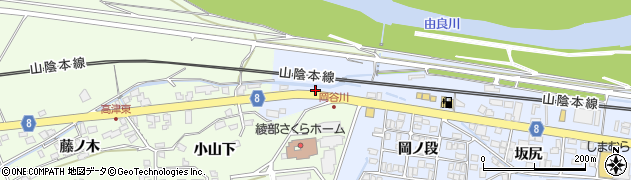 京都府綾部市大島町（岡ノ下）周辺の地図