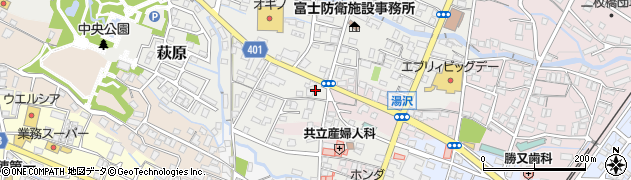 御殿場箱根線周辺の地図
