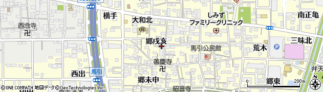 愛知県一宮市大和町馬引（郷戌亥）周辺の地図