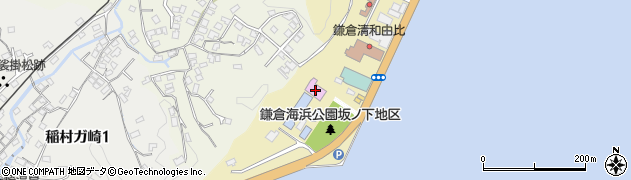 鎌倉市海浜公園水泳プール周辺の地図