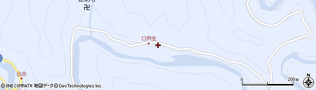 京都府南丹市美山町芦生（風呂ノ上）周辺の地図