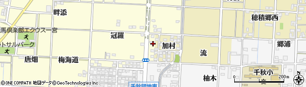 愛知県一宮市千秋町浮野陽受周辺の地図