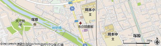 ＪＡかながわ西湘岡本周辺の地図