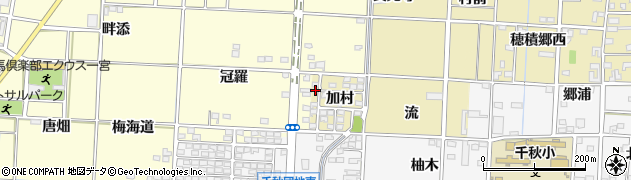 愛知県一宮市千秋町一色加村15周辺の地図