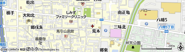 愛知県一宮市大和町馬引荒木周辺の地図