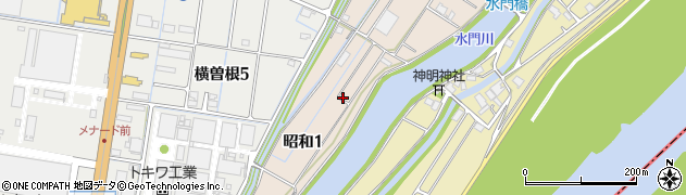 岐阜県大垣市昭和周辺の地図