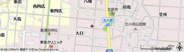 愛知県一宮市北小渕大日18周辺の地図