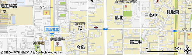愛知県一宮市三条大平周辺の地図
