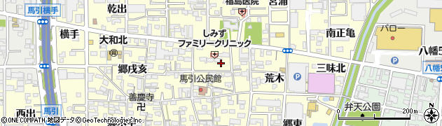 愛知県一宮市大和町馬引（郷丑寅）周辺の地図