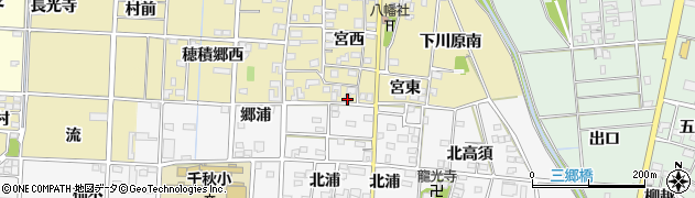 愛知県一宮市千秋町穂積塚本宮西36周辺の地図
