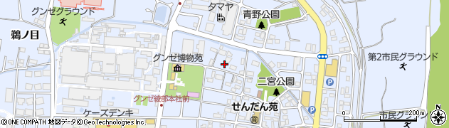京都府綾部市青野町（棗ケ市）周辺の地図