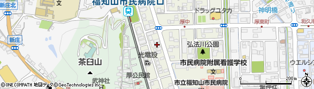 ふらんせ厚中店工場周辺の地図