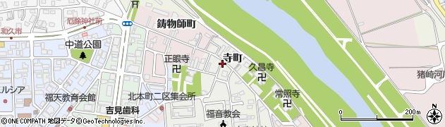 京都府福知山市寺町周辺の地図