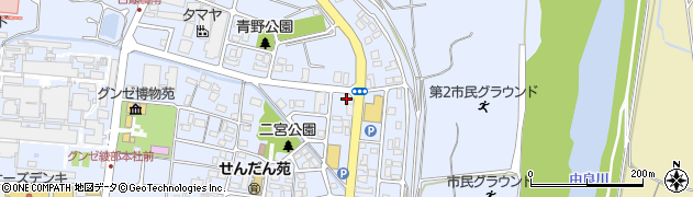 京都府綾部市青野町（高田）周辺の地図