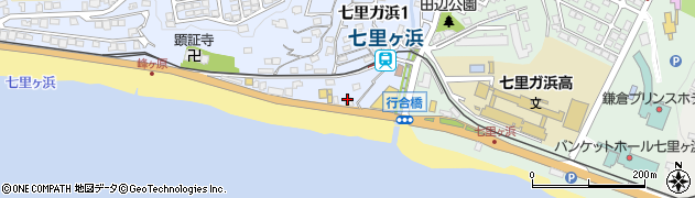 テディーズビガーバーガー 鎌倉七里ヶ浜店周辺の地図