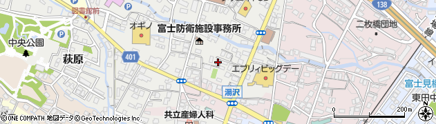 静岡県御殿場市萩原622周辺の地図