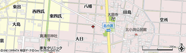 愛知県一宮市北小渕大日15周辺の地図