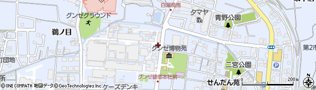 グンゼ株式会社　綾部本社Ｇ＆Ｕシステムサービス・綾部周辺の地図