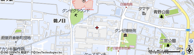 京都府綾部市青野町（膳所）周辺の地図