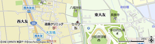 神奈川県小田原市東大友229周辺の地図