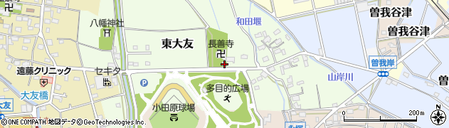 神奈川県小田原市東大友64周辺の地図