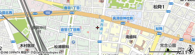 平山表具店周辺の地図